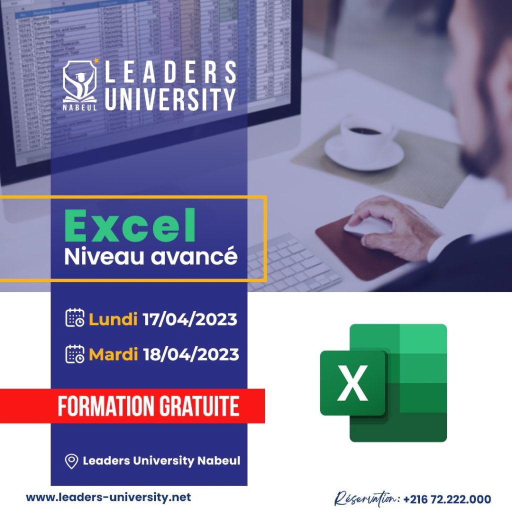 Formation Excel : Niveau Avancé - LEADERS UNIVERSITY